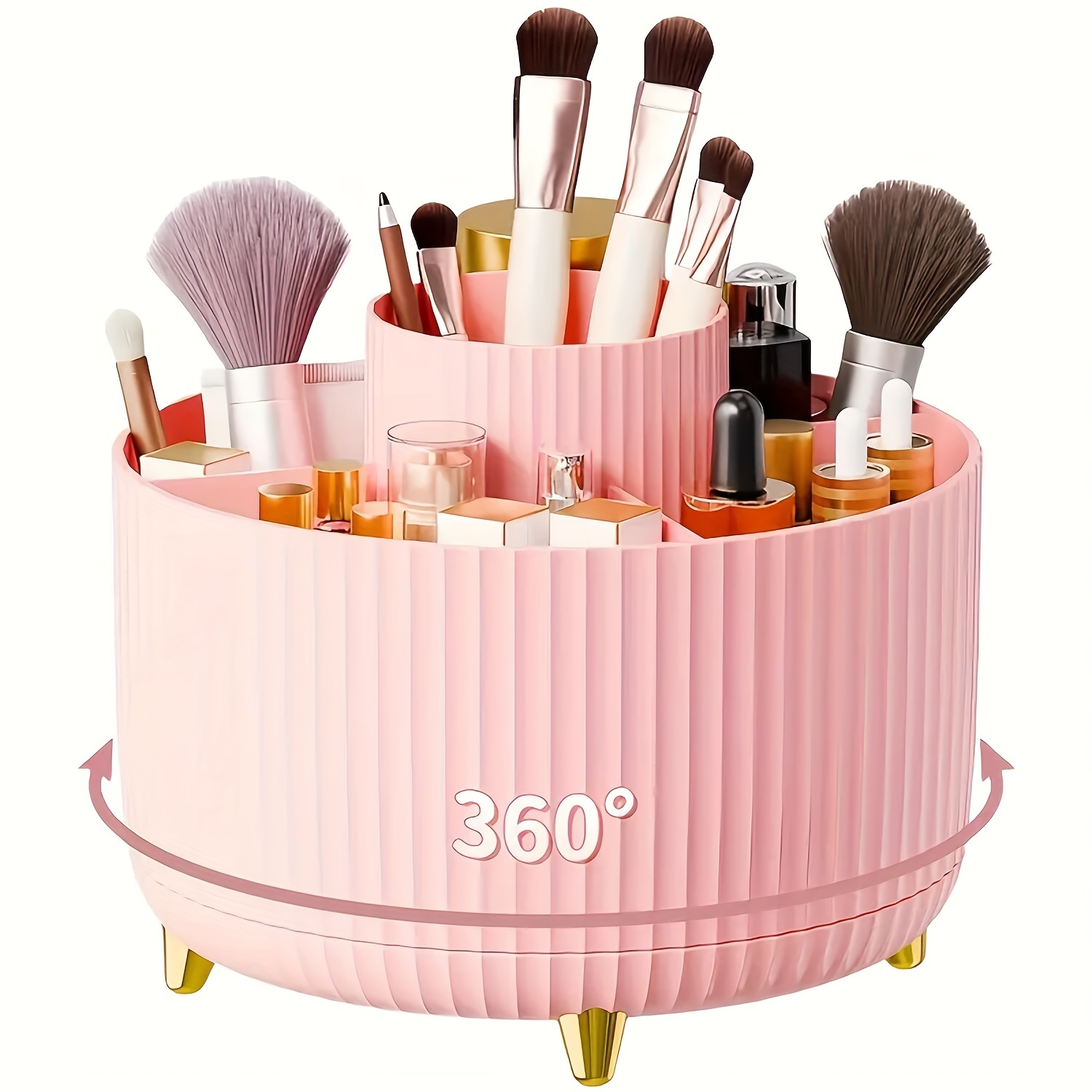 Luxury Skincare Design - Kotak Penyimpanan Kosmetik Berputar 360 Derajat