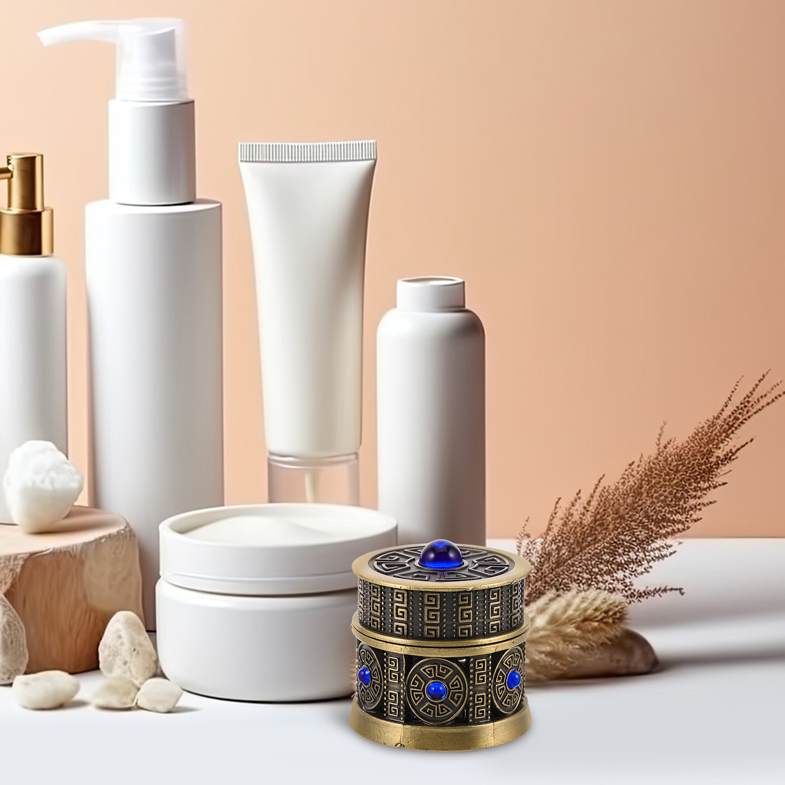 Luxury Skincare Travel Size - Botol Penyimpanan Krim Isi Ulang Kokoh