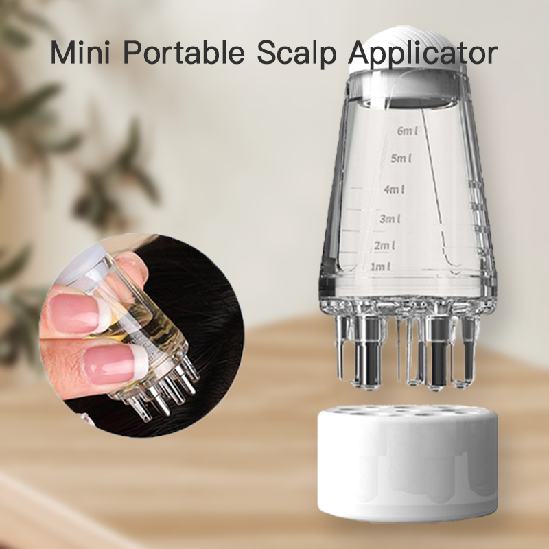 Growth Factor Serum - Aplikator kulit kepala Mini portabel, cairan