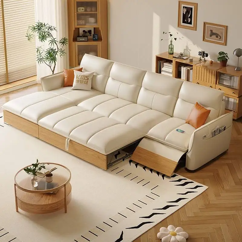 Luxury Skincare Design - Sofa Sandaran Tinggi Estetis Kulit Asli