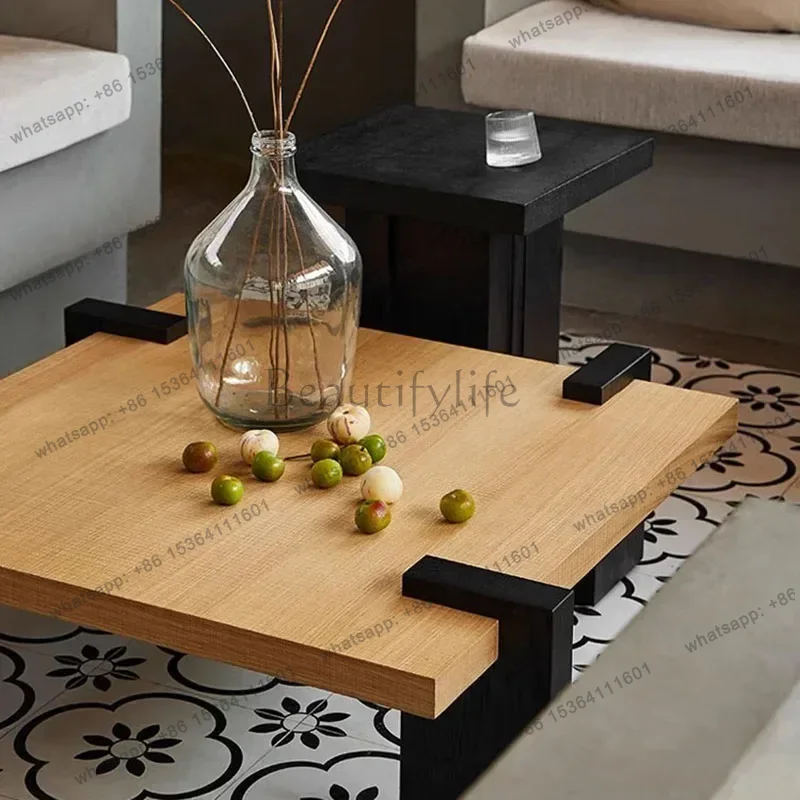 Meja Kopi Mewah Eropa Vas Kayu - Luxury Glam Skincare ulasan dan harga
