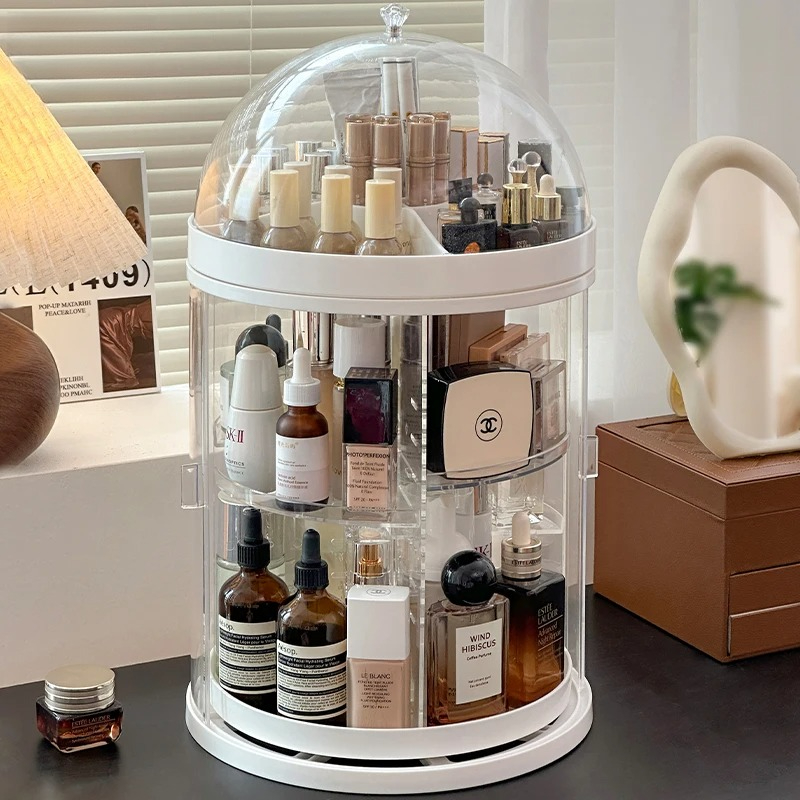 Organizer Kosmetik Akrilik Ber - Luxury Skincare Design ulasan dan harga