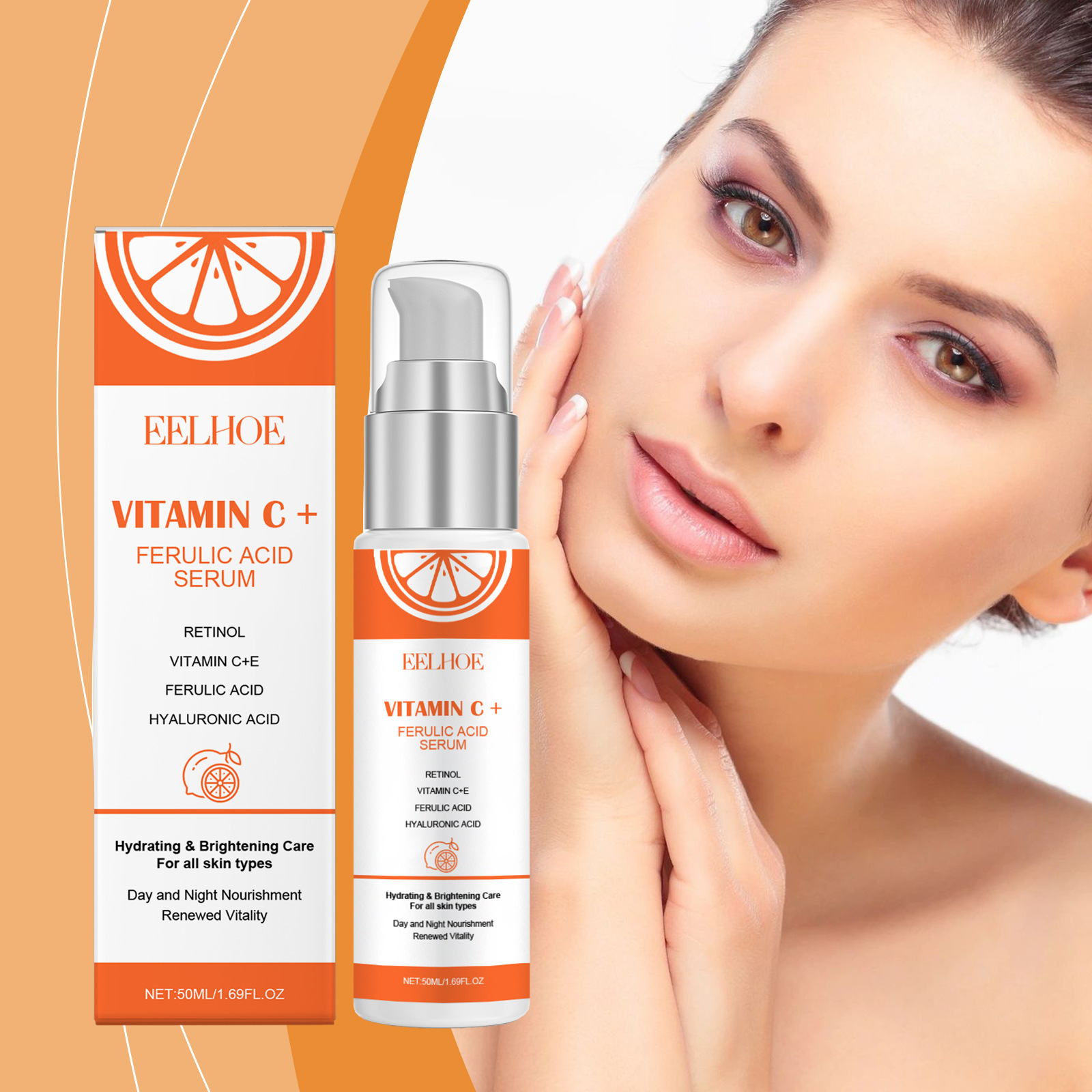 EELHOE Serum Vitamin C E, asam - Growth Factor Serum ulasan dan harga